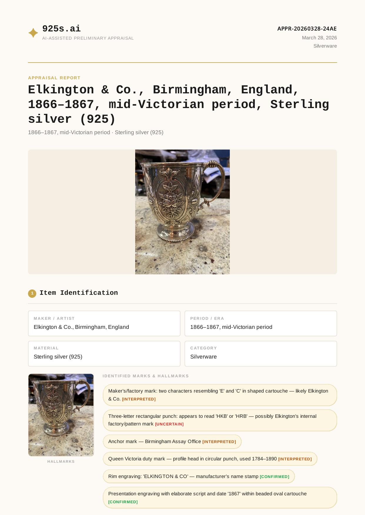 Elkington & Co., Birmingham report preview